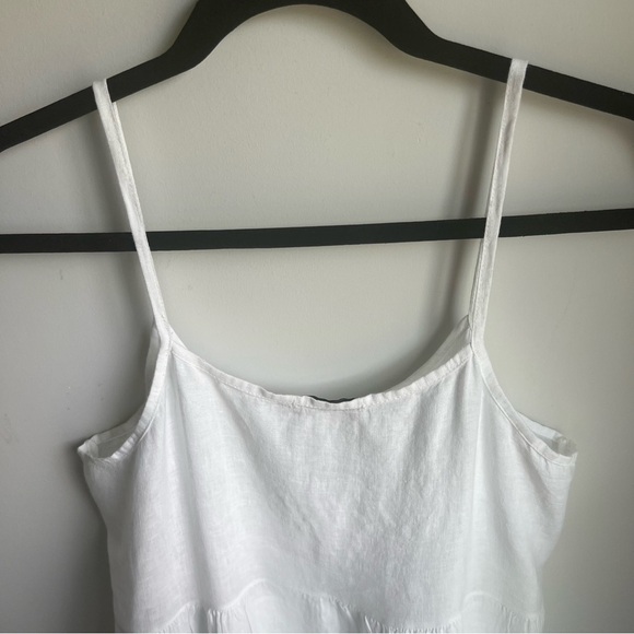 Valentina Naldi White 100% Linen Dress - Size Small - Picture 12 of 12